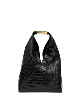 Maison Margiela crocodile-embossed shoulder bag 30012373