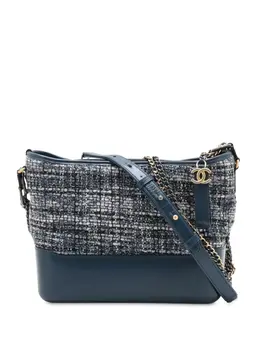 CHANEL Pre-Owned: Голубая сумка через плечо 