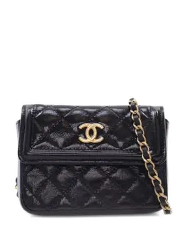 CHANEL Pre-Owned: Блестящая поясная сумка 