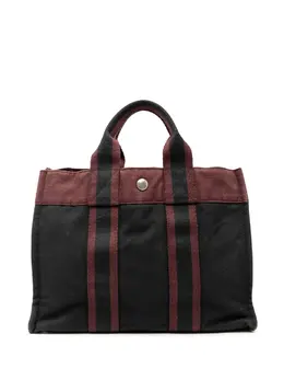 Hermes 20th Century Bicolor Canvas Fourre Tout PM tote bag 32510118