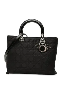 Christian Dior 2000 Large Nylon Cannage Lady Dior satchel 32521184