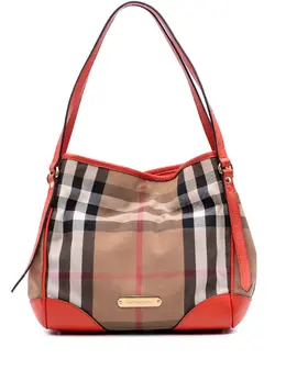 Burberry 2000-2017 Small House Check Canvas Canterbury tote bag 31800429