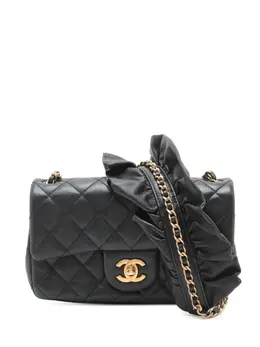 Chanel 2020 Mini Rectangular Classic Lambskin Romance Single Flap crossbody bag 32525443