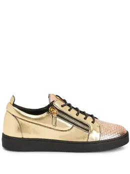 Giuseppe Zanotti Frankie double-zip low-top sneakers 19397378