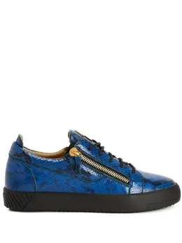 Giuseppe Zanotti Frankie snakeskin low-top sneakers 20102942