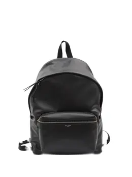 Saint Laurent embossed-logo leather backpack 31494527