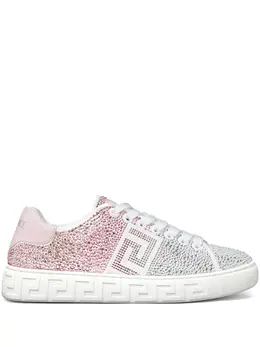 Versace Greca crystal-embellished sneakers 26570560