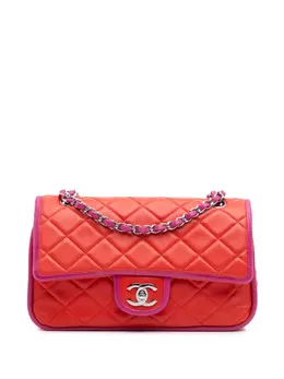 Chanel 2006-2008 Medium Classic Bicolor Lambskin Double Flap shoulder bag 32460732