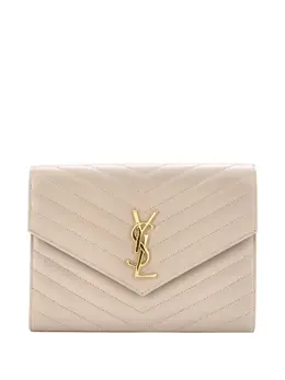 Saint Laurent Classic Monogram Envelope Wristlet Matelasse Chevron Leather clutch bag 32510149