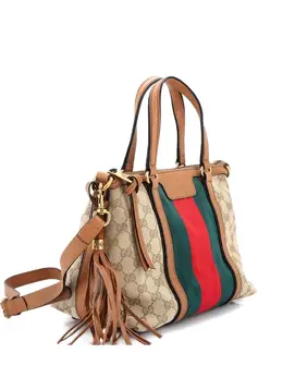 Gucci Rania Convertible Top Handle Bag Web GG Canvas Small satchel 32509049