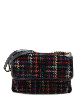 Saint Laurent Niki Chain Flap Bag Matelasse Chevron Tweed Medium shoulder bag 32513964