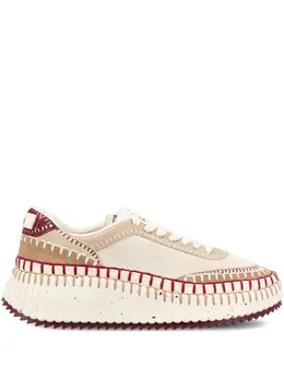 Chloé Nama textured-sole lace-up sneakers 31995395