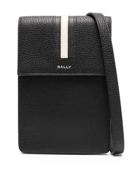 Bally stripe appliqué logo stamp shoulder bag 23926537