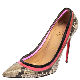 Christian Louboutin: Двухцветные туфли 