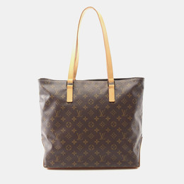 Louis Vuitton: Коричневая сумка-шоппер 