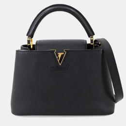 Louis Vuitton Capucines Bb 2-Way Hand/Shoulder Bag In Taurillon Leather Black 1240184