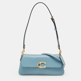 Coach: Голубая сумка 