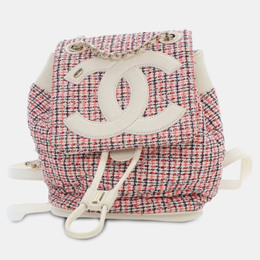 Chanel Tweed and Lambskin CC Mania Backpack 1238267