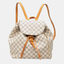 Louis Vuitton White Damier Azur Sperone Backpack 1237384