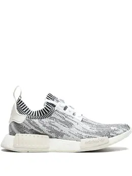 Adidas: Белые кроссовки  NMD_R1 Primeknit