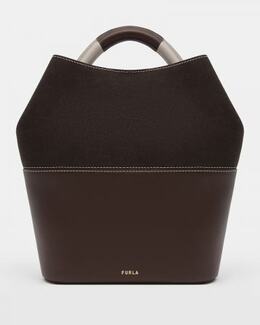 FURLA: Коричневая сумка 