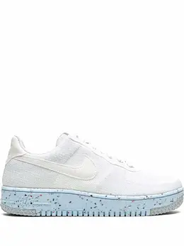 Nike: Белые кроссовки  Air Force 1 Crater Flyknit