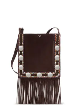 Valentino Garavani Nellcôte fringed cross body bag 29537715