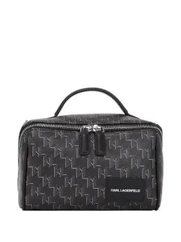 Karl Lagerfeld monogram top-handle wash bag 31142176