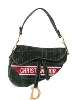Christian Dior Pre-Owned: Зелёная сумка 