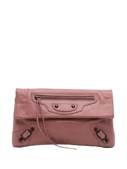 Balenciaga 2005-2025 Lambskin Motocross Classic Envelope clutch bag 32460514
