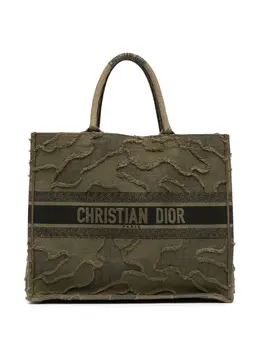 Christian Dior Pre-Owned: Зелёная сумка-шоппер 