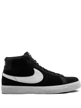 Nike: Чёрные кроссовки  SB Zoom Blazer Mid