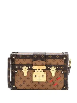 Louis Vuitton Petite Malle Handbag Reverse Monogram Canvas clutch bag 32501663