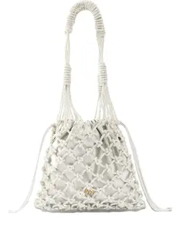 Pinko Woven Mesh bucket bag 30378731
