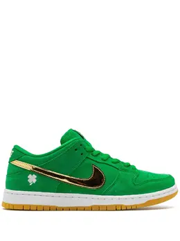 Nike: Зелёные кроссовки  SB Dunk Low Pro
