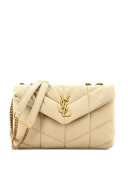 Saint Laurent Loulou Puffer Quilted Canvas Mini shoulder bag 32493802