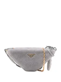 Prada 2013-2025 Mini Shearling Triangle satchel 32496658