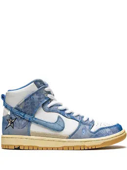 Nike: Белые кроссовки  SB Dunk High