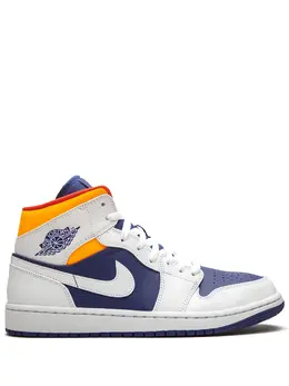 Jordan Air Jordan 1 Mid "Royal Blue/Laser Orange" sneakers 15848431