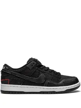 Nike: Чёрные кроссовки  SB Dunk Low