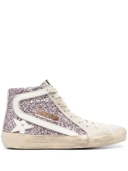 Golden Goose Slide glitter-detail sneakers 19845016