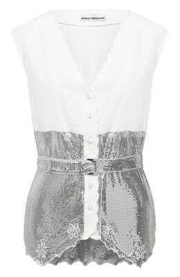 Paco Rabanne: Хлопковый топ 