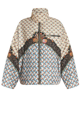 ETRO: Голубой пуховик 
