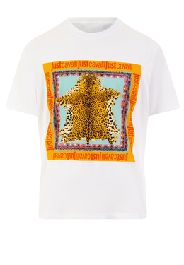 JUST CAVALLI: Белая футболка 