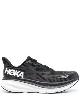 Кроссовки Clifton 9 на шнуровке Hoka, черный 20513858 | черный