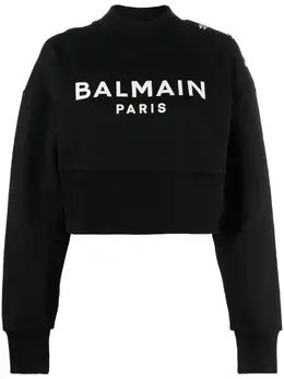 Balmain: Свитшот с принтом 