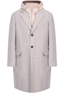 ELEVENTY: Серое пальто 
