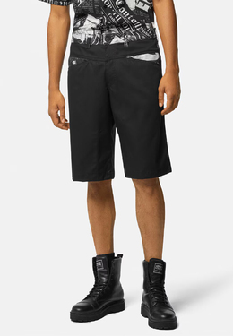 VERSACE JEANS COUTURE: Чёрные шорты 