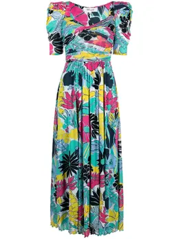 DVF Diane von Furstenberg: Платье с растительным принтом 