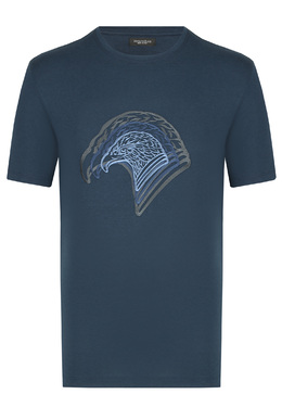 STEFANO RICCI: Синяя футболка 